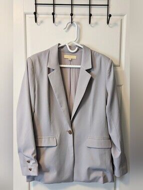 Dance & Marvel Lilac Single-Button Blazer